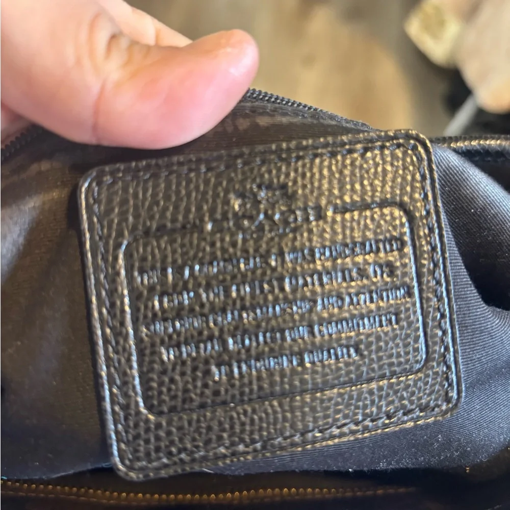 Coach Black and Brown Signature Tote - Picture 5 of 7